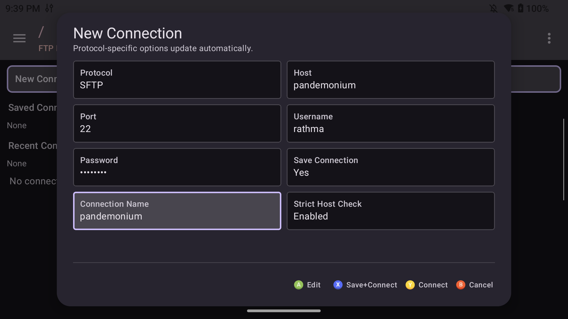 FTP Connect screenshot