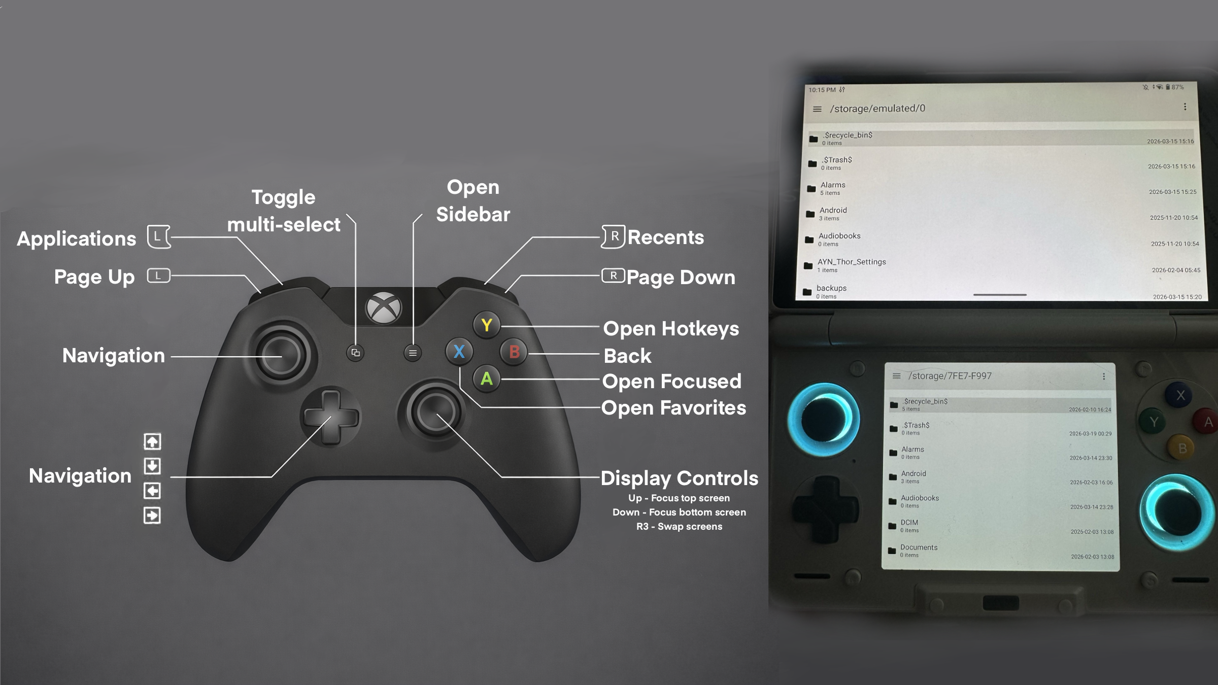 Controls screenshot